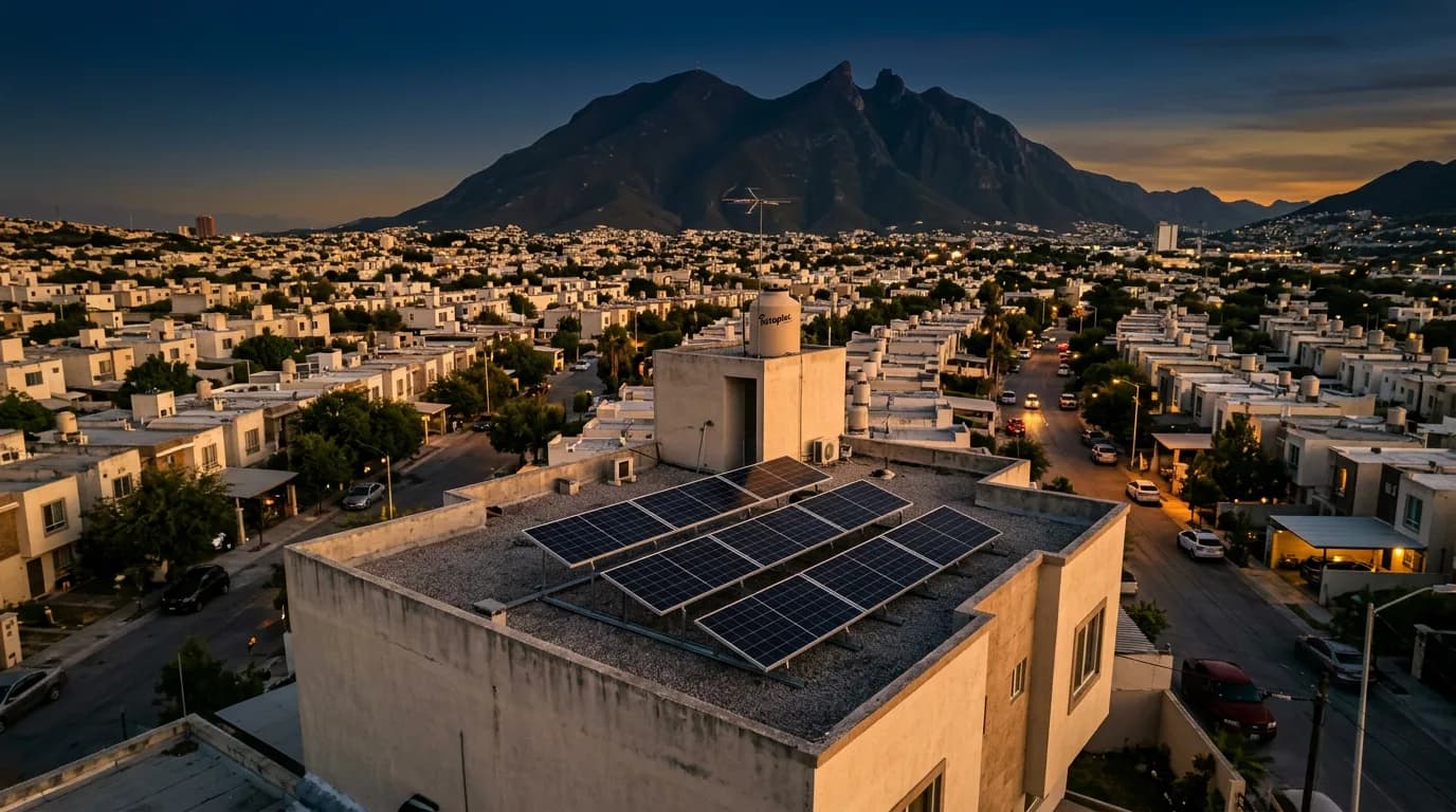 ¿Cuántos paneles necesita una casa que paga $2,000 al mes de luz?